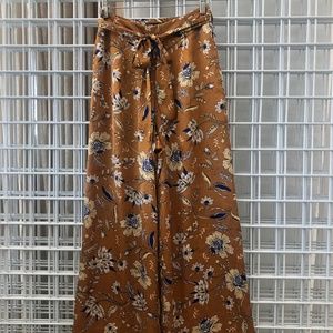 Lost + Wander Gold Silk Pants